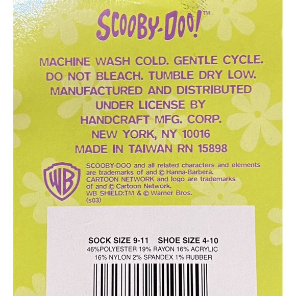 Vintage Scooby Doo Christmas Mistletoe Socks Adult NEW - Picture 5 of 5